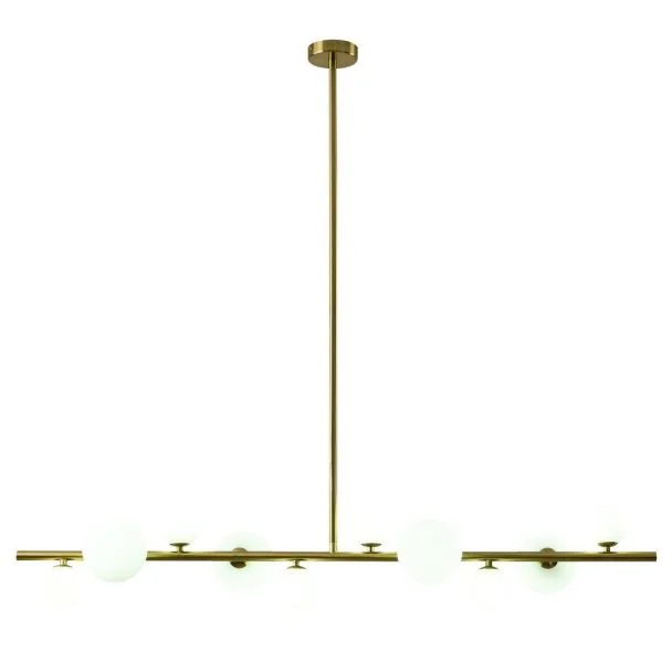 Step into Design MP0097-10 Lampa wisząca MILKY DROP złota 120 cm