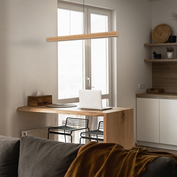 TK-LIGHTING 11651 VIGA WOOD LED SOSNA SZCZOTKOWANA POSTARZANA LAMPA WISZĄCA