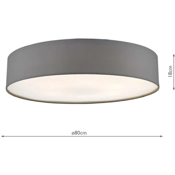 DAR CIE4839 CIERRO 6LT 80CM FLUSH GREY