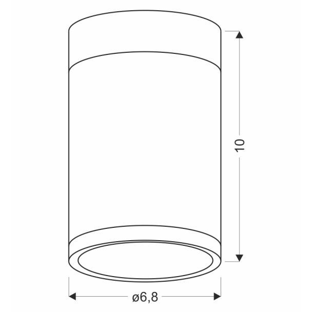 CANDELLUX 2284262 TUBA LAMPA SUFITOWA 1X15W GU10 6,8/10 SZARY+DREWNO