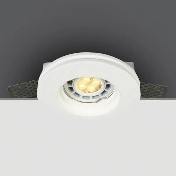 ONE LIGHT 10105GT1 Milia biały gipsowy wpust z oprawką GU10 MR16 50W
