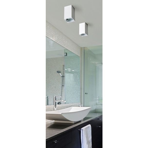 AZZARDO GM4209-WH / AZ1381 Mini Square (white) Lampa sufitowa