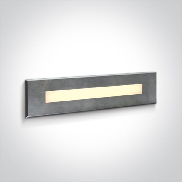 ONE LIGHT 68072C/W Letrina 3 wpust ścienny ze stali nierdzewnej LED 3000K 10W IP65