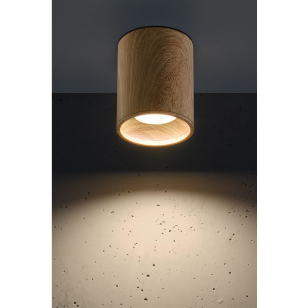 CANDELLUX 2277165 TUBA LAMPA SUFITOWA 1X15W GU10 7,9/10 DREWNIANY