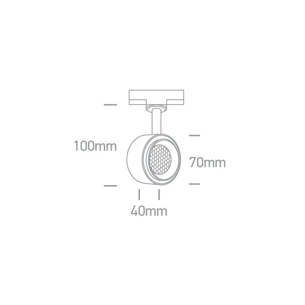 ONE LIGHT 65644T/W/W Kinigos biały track spot COB LED o strukturze plastra miodu 3000K 8W AC LED