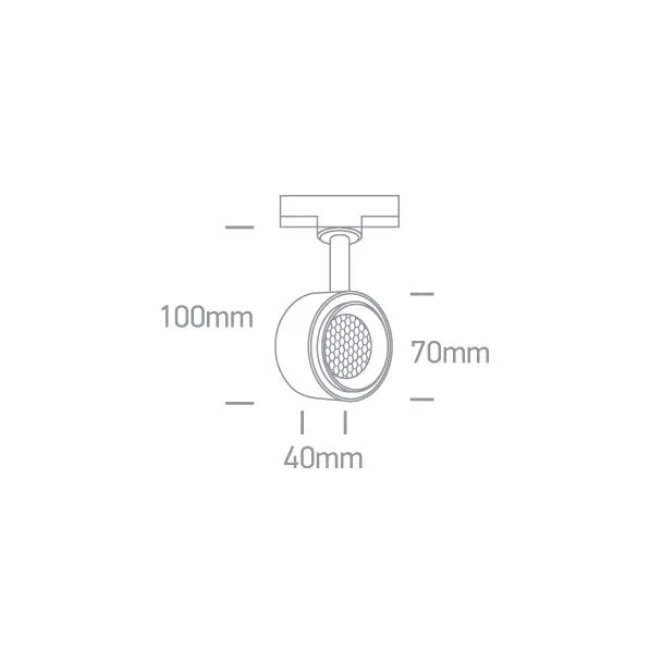 ONE LIGHT 65644T/W/W Kinigos biały track spot COB LED o strukturze plastra miodu 3000K 8W AC LED