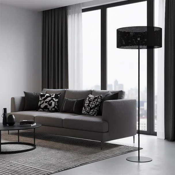 EMIBIG 1670/LP1 LUX LP1 BLACK LAMPA PODŁOGOWA