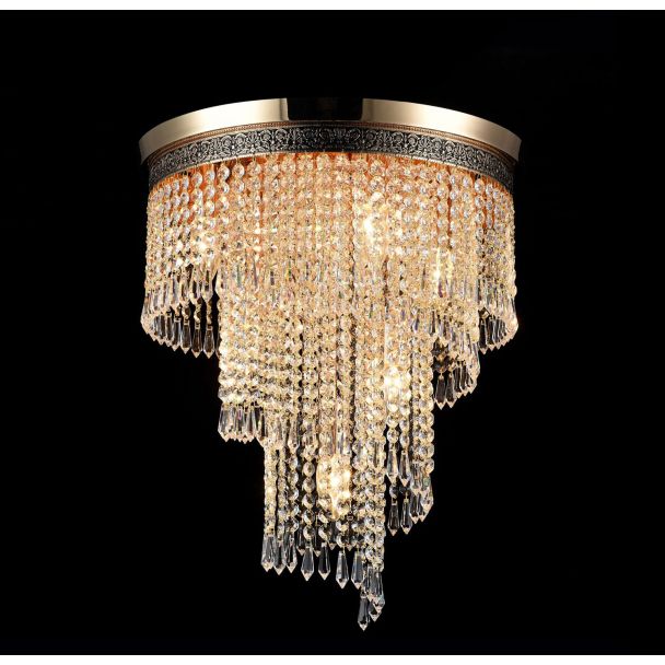 MAYTONI DIA522-CL-07-G Royal Classic Cascade Chandelier Gold
