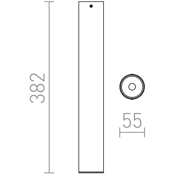 RENDL R12455 RIGA 38 sufitowa czarna 230V LED 9W 38° 3000K