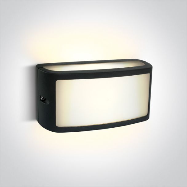 ONE LIGHT 67474A/AN/W Strefi kinkiet antracyt 3000K 10W IP54 AC LED