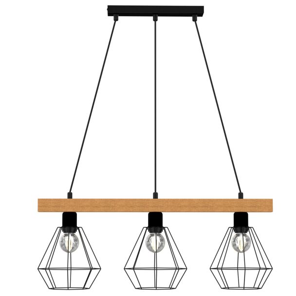 LUMINEX 4103 oprawa sufitowa Vastra żyrandol czarny brązowy