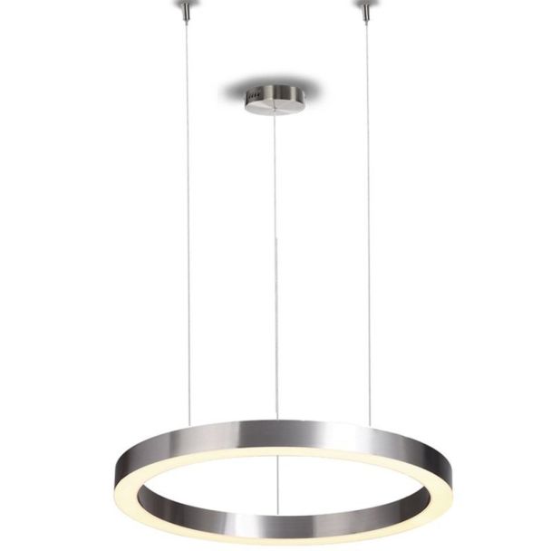 Step into Design ST-8848-80 NICKEL Lampa wisząca CIRCLE 80 LED nikiel szczotkowany 80 cm