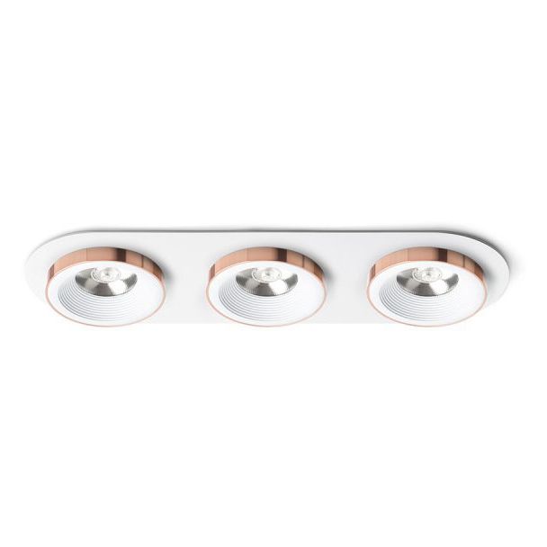 RENDL R13245 SHARM R III wpuszczana biała miedź 230V LED 3x10W 24° 3000K