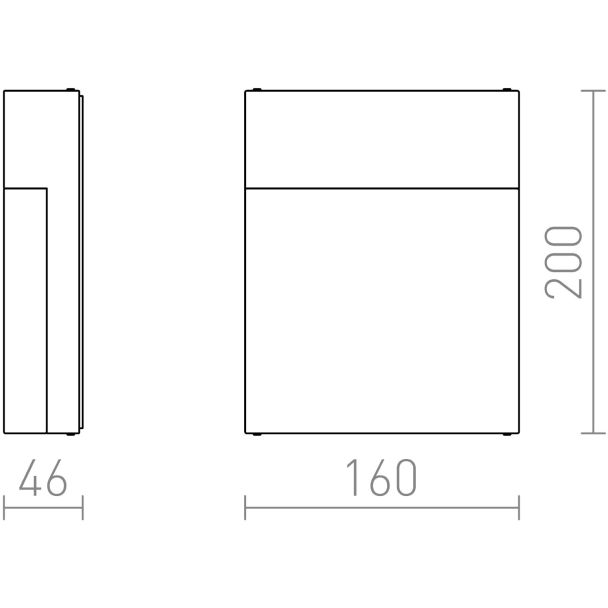 RENDL R11169 VERIA ścienna srebrnoszara 230V LED 6W IP54 3000K