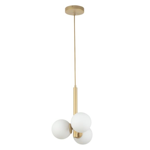 SIGMA 33605 Perla 3 lampa wisząca złoty,biały
