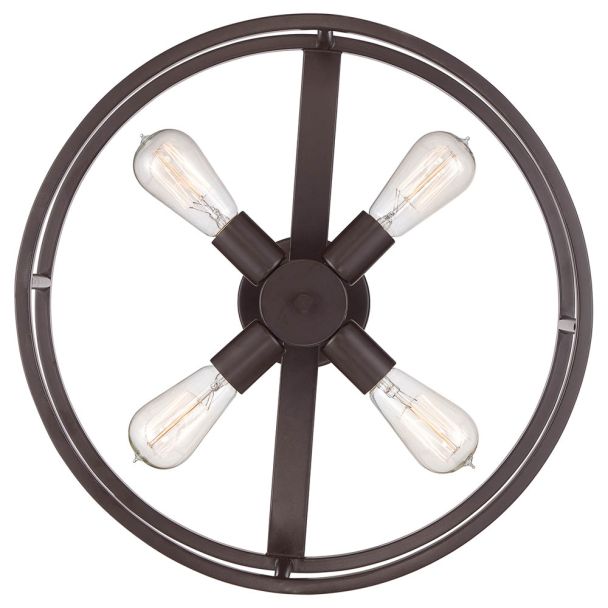 ELSTEAD New Harbor QZ-NEW-HARBOR-SF 4 Light Semi-Flush