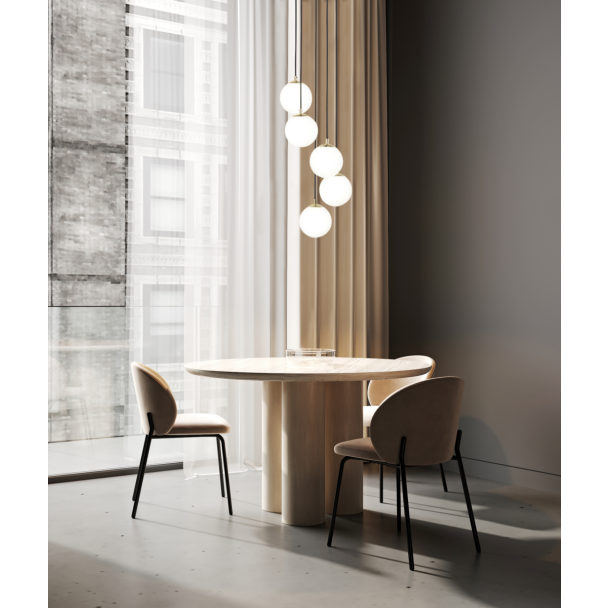 SIGMA 33659 lampa wisząca Piano 5 zwis czarny mosiądzowany