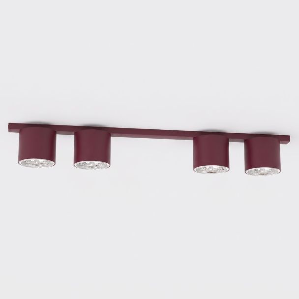 EMIBIG 1697/4 NANO 4 BURGUNDY Lampa sufitowa