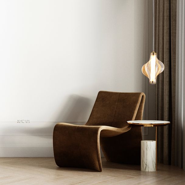 TK-LIGHTING 18212 ELVA BRASS LAMPA WISZĄCA LED 8W