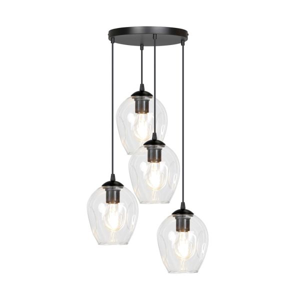 EMIBIG 679/4PREM LAMPA WISZĄCA ISTAR 4 BL PREMIUM TRANSPARENT