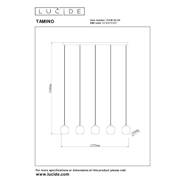 LUCIDE TAMINO 74419/25/30 lampa wisząca