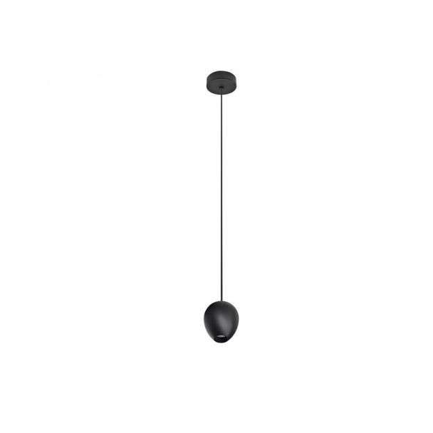 AZZARDO AZ3095 OVUM 1 PENDANT BLACK DECORATIVE LAMP
