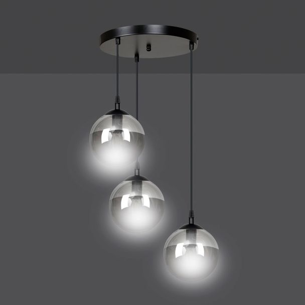 EMIBIG 712/3PREM LAMPA WISZĄCA COSMO 3 BL PREMIUM GRAFIT