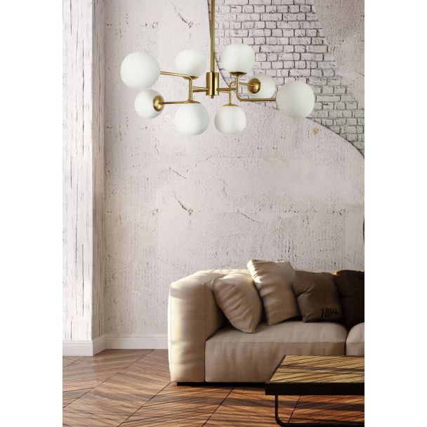 MAYTONI MOD221-PL-08-G Modern Erich Chandelier Brass