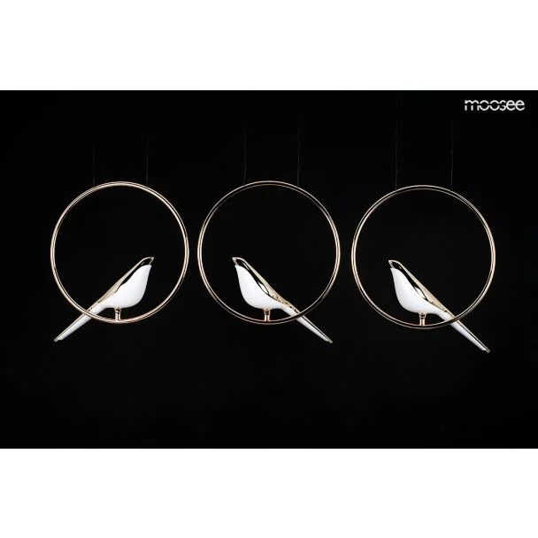 MOOSEE MSE010100295 MOOSEE lampa wisząca BIRD LINE złota
