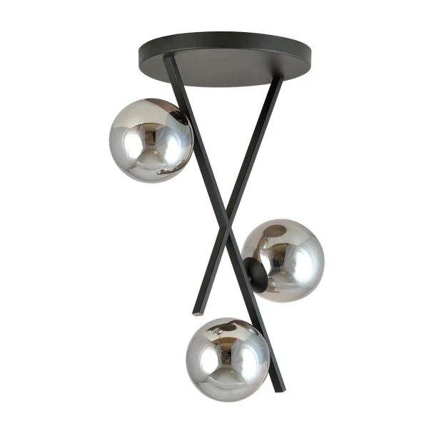 EMIBIG 1196/3 LAMPA SUFITOWA RIVER 3 GRAFIT