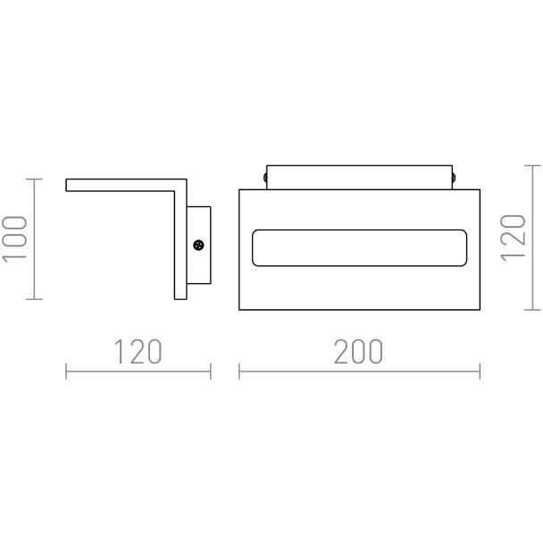 RENDL R12596 FOND ścienna biała 230V LED 12W 3000K