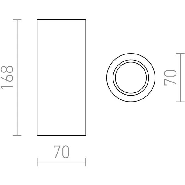 RENDL R12354 GINA S 17 sufitowa gipsowa 230V GU10 35W