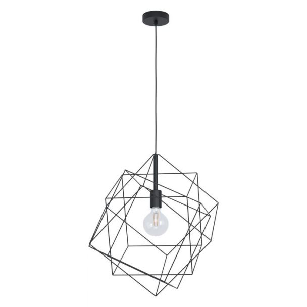 EGLO 43359 LAMPA STRAITON OPRAWA WISZĄCA HL/1 E27 Ø515 SCHWARZ STRAITON