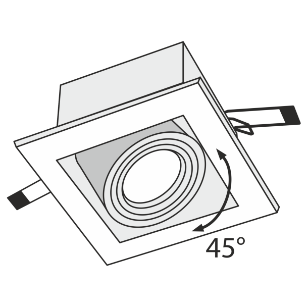 MAYTONI DL008-2-01-W Downlight Metal Modern Downlight White