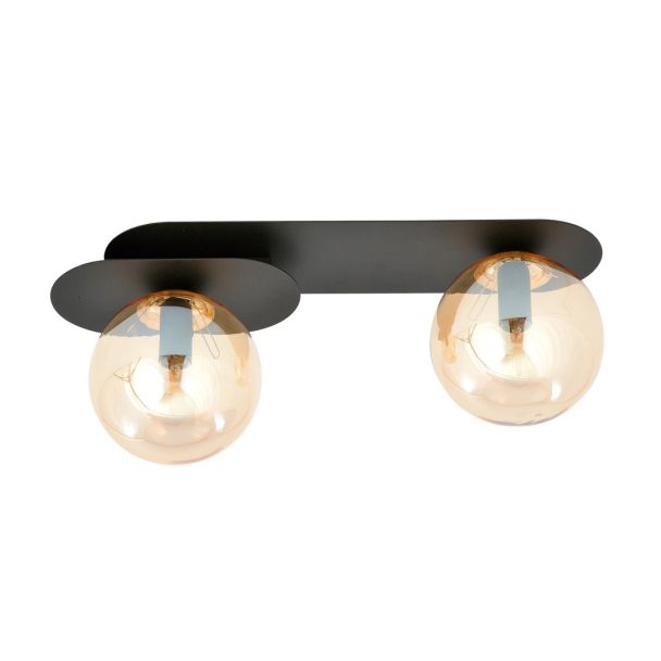 EMIBIG 1120/2 LAMPA SUFITOWA PLAZA 2 BLACK/MIODOWY
