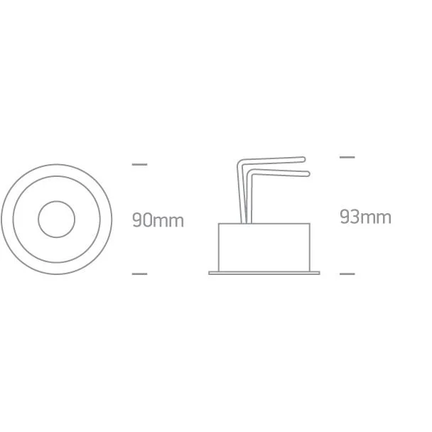 ONE LIGHT 11113E/W/W Antiro biały wpust LED 3000K 12W