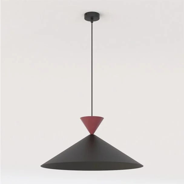 EMIBIG 1744/1L RALF 1L BL BURGUNDY Lampa wisząca