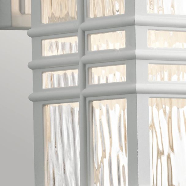 ELSTEAD Beacon Square KL-BEACON-SQUARE-S-WHT 1 Light Wall Lantern