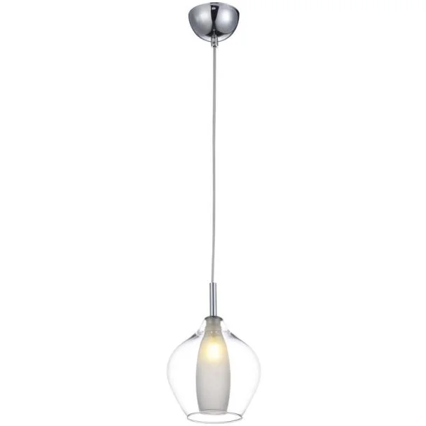 AZZARDO AZ3074 AMBER MILANO 1 CLEAR DECORATIVE LAMP