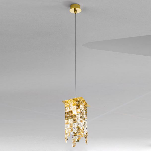 KOLARZ 1314.31MQ.3.KPTGN PRISMA lampa wisząca złoto 24K