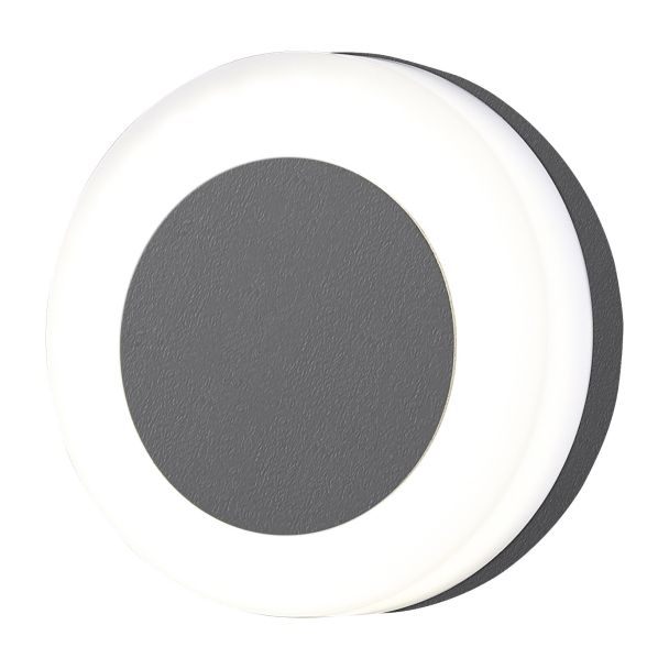 AZZARDO AZ4460 ENOK ROUND WALL 3000K DGR TECHNICAL WALL DARK GREY