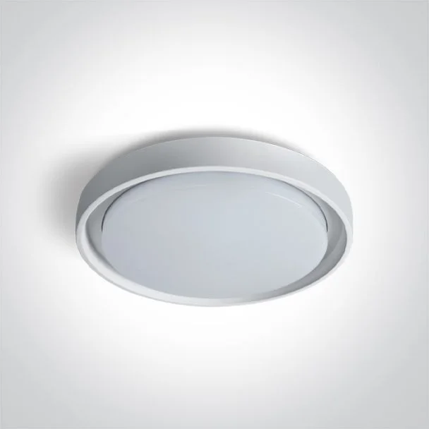 ONE LIGHT 67384/W/W Moulki biały plafon LED 3000K 30W IP54
