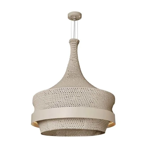 ANTIGO Lampa wisząca Dota O - Beżowa (800 mm) 3000K 5032