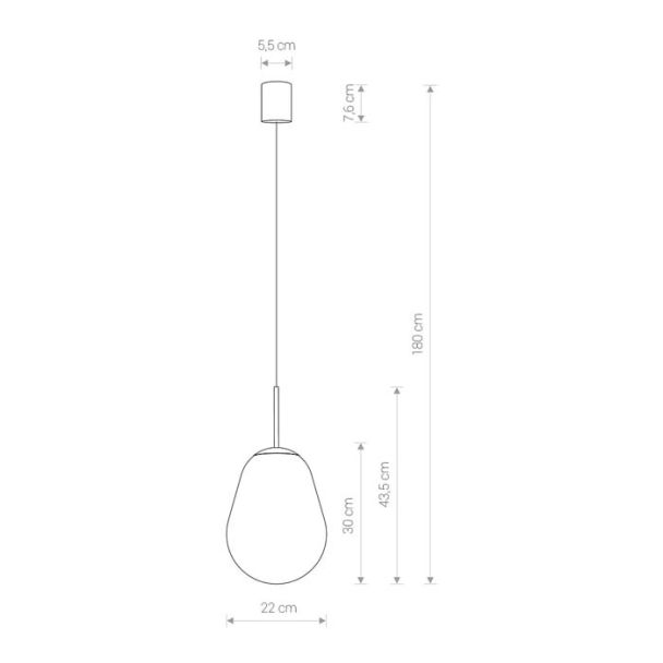 NOWODVORSKI 7800 PEAR S lampa wisząca