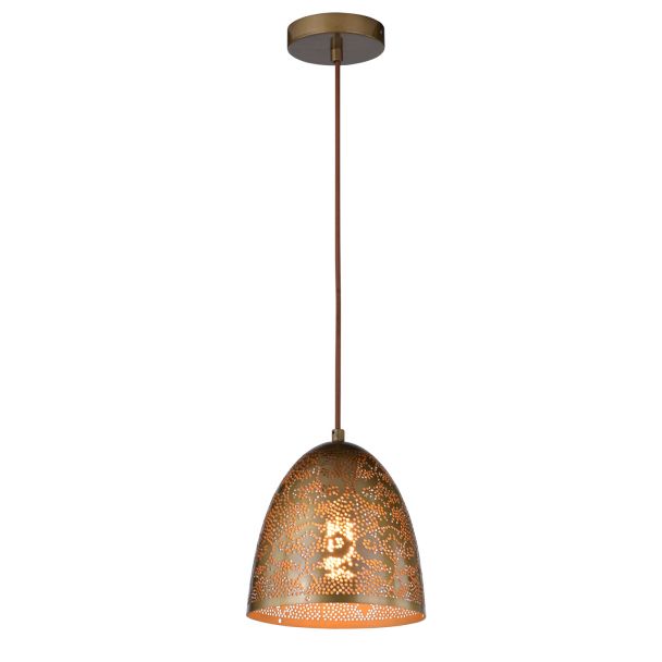 CANDELLUX 31-43306 SFINKS ZWIS 20 STOŻEK 1X60W E27 AŻUROWY PATYNA