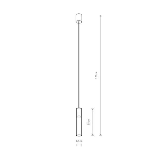 NOWODVORSKI 7864 CYLINDER L lampa wisząca