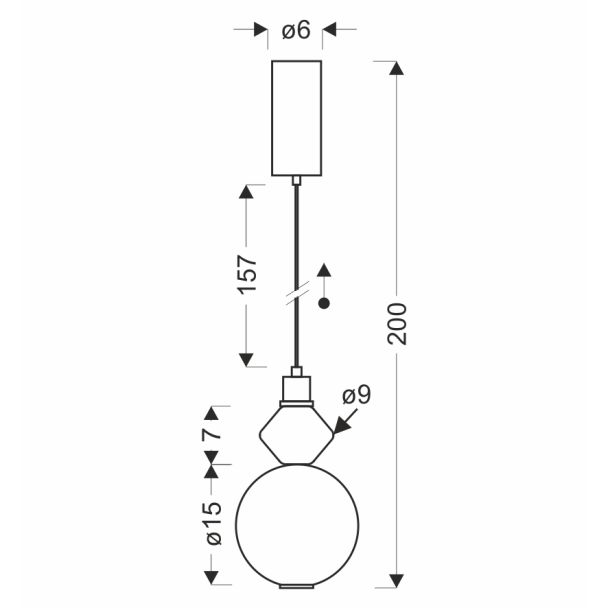 CANDELLUX STUDIO 31-50625 FLORES lampa wisząca 7W LED 3000K