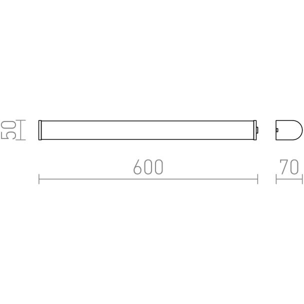 RENDL R12901 CORAZON 60 chrom 230V LED 15W IP44 3000K