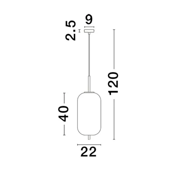 LUCES EXCLUSIVAS LE43662 PILAR lampa wisząca
