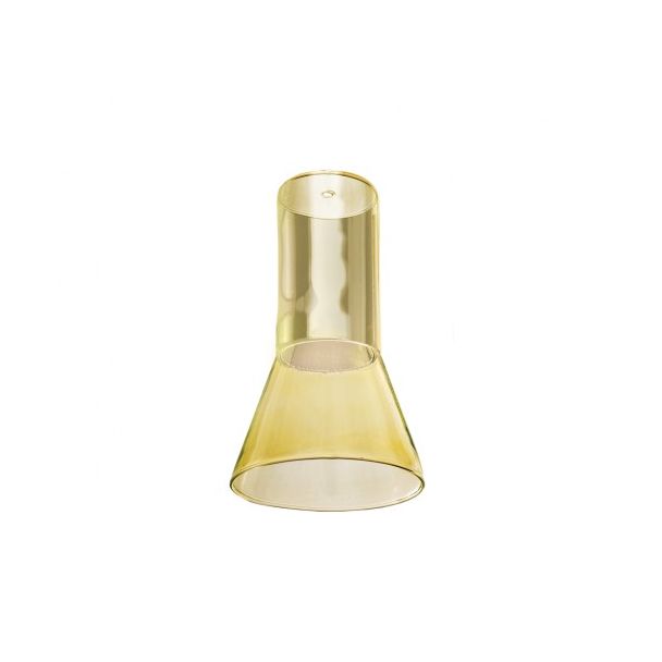 AZZARDO AZ3413 ZIKO GU10 GLASS YELLOW DECORATIVE SHADE YELLOW